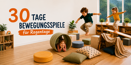 30 Bewegungsspiele für Regentage – drinnen spielen, toben und entdecken