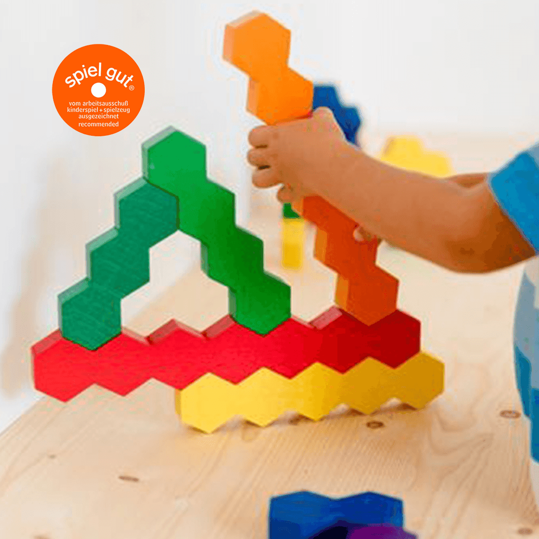 Honeycomb Baukonstruktion Kita Set – Große Holzbausteine
