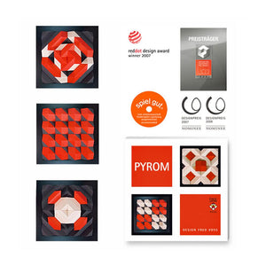 Montessori Elementarbaustein Pyrom (Rot) – Kreatives Bauen | SINA
