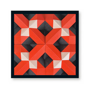 Montessori Elementarbaustein Pyrom (Rot) – Kreatives Bauen | SINA