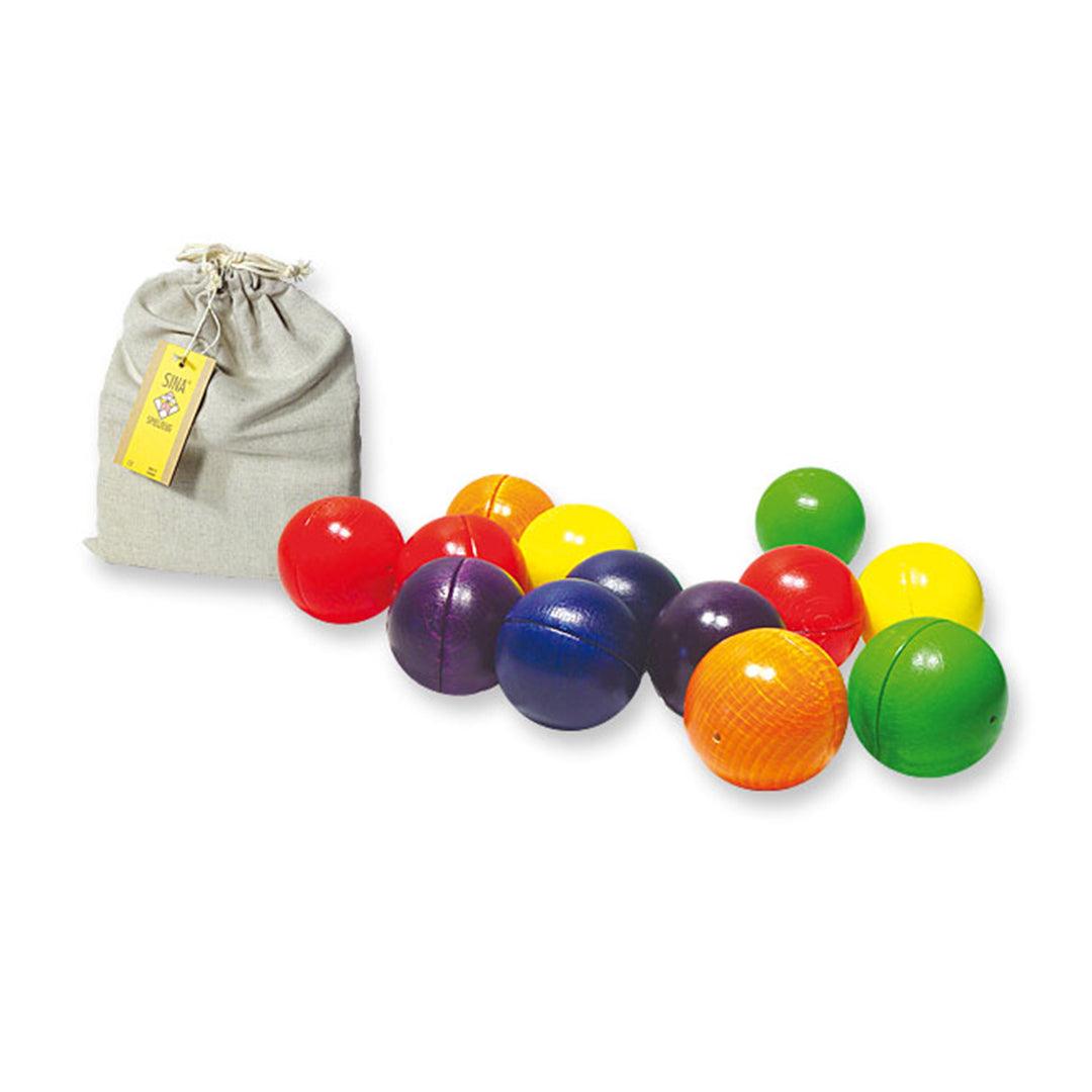 Klingende Holzkugeln aus Holz – Montessori Spiel | SINA