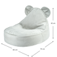 Kinder Sitzsack Bär aus Premium Vliesstoff | Wigiwama