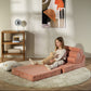 Kinder 2in1 Sessel & Bett Flipster aus Premium Breitcord | Wigiwama