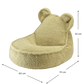 Kinder Sitzsack Bär aus Premium Teddystoff | Wigiwama