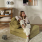 Kindersessel Flipster 2in1 Sessel & Bett aus Teddystoff | Wigiwama