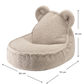 Kinder Sitzsack Bär aus Premium Teddystoff | Wigiwama