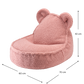 Kinder Sitzsack Bär aus Premium Teddystoff | Wigiwama