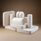 Spielsofa SETTEE aus Premium Teddystoff | Wigiwama