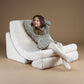 Kindersessel MOON aus Premium Teddystoff | Wigiwama