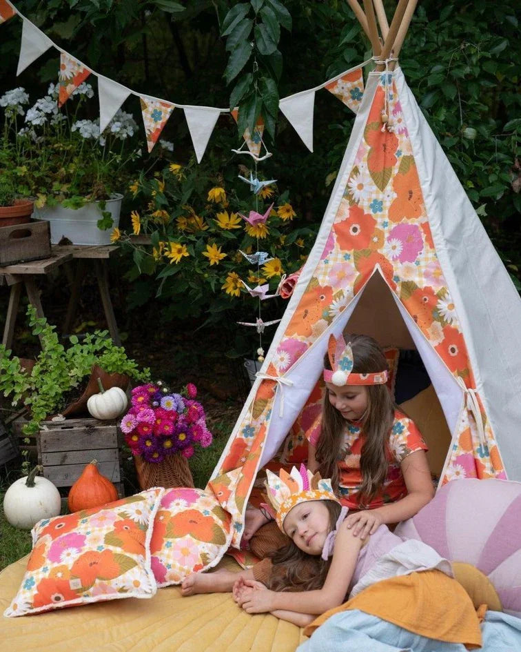 Kinder Spielzelt (Tipi-Zelt) Picknick mit Blumen | Moi Mili