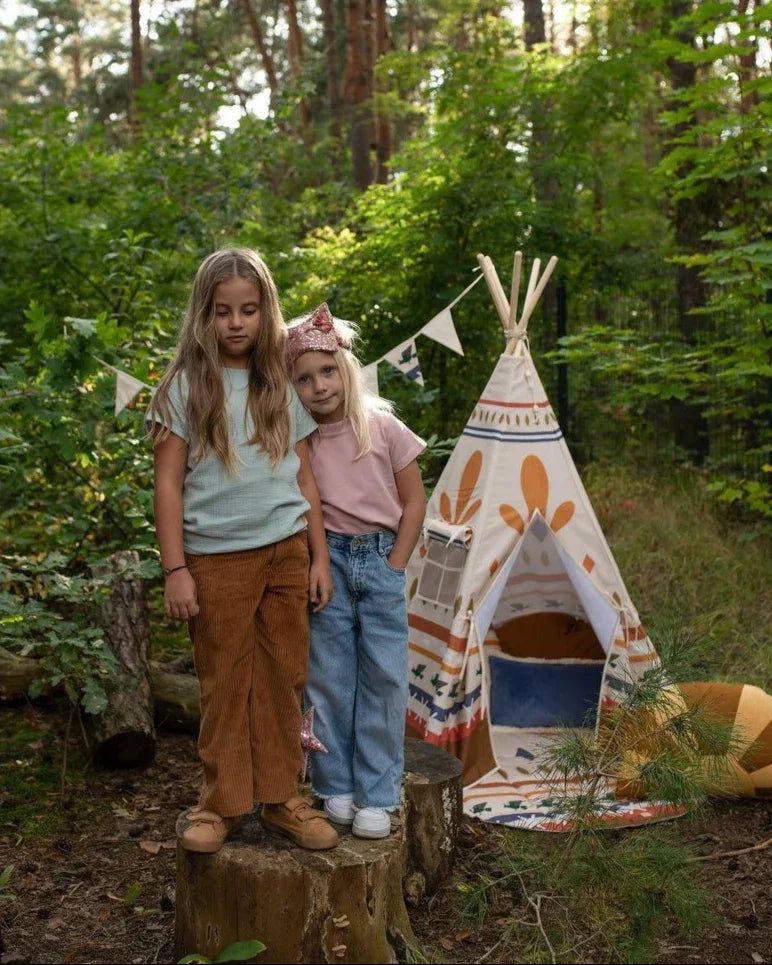 Kinder Spielzelt- & Matten-Set (Tipi-Zelt) Native Vibe | Moi Mili