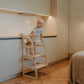 2 in 1 Lernturm mit Tisch – Montessori Küchenhelfer für Kinder | leg&go