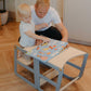 2 in 1 Lernturm mit Tisch – Montessori Küchenhelfer für Kinder | leg&go