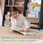 2in1 Montessori Regal – Bücher- & Spielzeugregal für Kinder | Goodevas