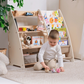 Goodevas Montessori-Regal 2-in-1 für Bücher & Spielzeug