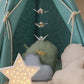 Kinder Spielzelt (Tipi-Zelt) Gold Star Girlande | Moi Mili