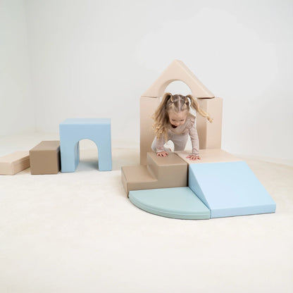 Softplay Kletterset für Kleinkinder Creativity 10-tlg. Earth Pastell | IGLU