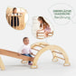 4in1 Montessori Klettergerüst Set – Dreieck, Rutsche, Bogen & Netz | Goodevas