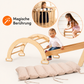 5in1 Montessori Klettergerüst Set – Dreieck, Rutsche, Bogen Netz inkl. Kissen | Goodevas
