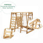 Montessori 6in1 Indoor Spielplatz – Klettergerüst mit Schaukel & Rutsche | Goodevas