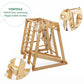 Montessori 6in1 Indoor Spielplatz – Klettergerüst mit Schaukel & Rutsche | Goodevas