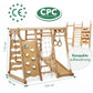 Montessori 6in1 Indoor Spielplatz – Klettergerüst mit Schaukel & Rutsche | Goodevas