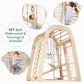 6in1 Indoor & Outdoor Spielplatz – Klettergerüst mit Rutsche & Schaukel | Goodevas