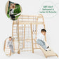 6in1 Indoor & Outdoor Spielplatz – Klettergerüst mit Rutsche & Schaukel | Goodevas