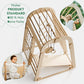 6in1 Indoor & Outdoor Spielplatz – Klettergerüst mit Rutsche & Schaukel | Goodevas