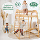 6in1 Indoor & Outdoor Spielplatz – Klettergerüst mit Rutsche & Schaukel | Goodevas