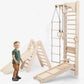 Montessori 6in1 Kletterwand Indoor – Sprossenwand mit Schaukel & Rutsche | Goodevas