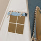 Kinder Spielzelt- & Matten-Set (Tipi-Zelt) Jeans Pompons | Moi Mili
