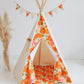 Kinder Spielzelt- & Matten-Set (Tipi-Zelt) Picknick Blumen | Moi Mili