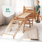 7in1 Montessori Klettergerüst Set – Dreieck, Bogen, Rutsche & Maltafel | Goodevas
