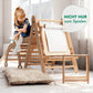 7in1 Montessori Klettergerüst Set – Dreieck, Bogen, Rutsche & Maltafel | Goodevas