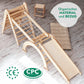 7in1 Montessori Klettergerüst Set – Dreieck, Bogen, Rutsche & Maltafel | Goodevas