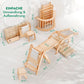 7in1 Montessori Klettergerüst Set – Dreieck, Bogen, Rutsche & Maltafel | Goodevas