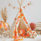 Kinder Spielzelt- & Matten-Set (Tipi-Zelt) Picknick Blumen | Moi Mili