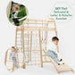 Montessori 7in1 Indoor & Outdoor Spielplatz – Klettergerüst mit Rutsche & Schaukel | Goodevas