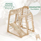Montessori 7in1 Indoor & Outdoor Spielplatz – Klettergerüst mit Rutsche & Schaukel | Goodevas