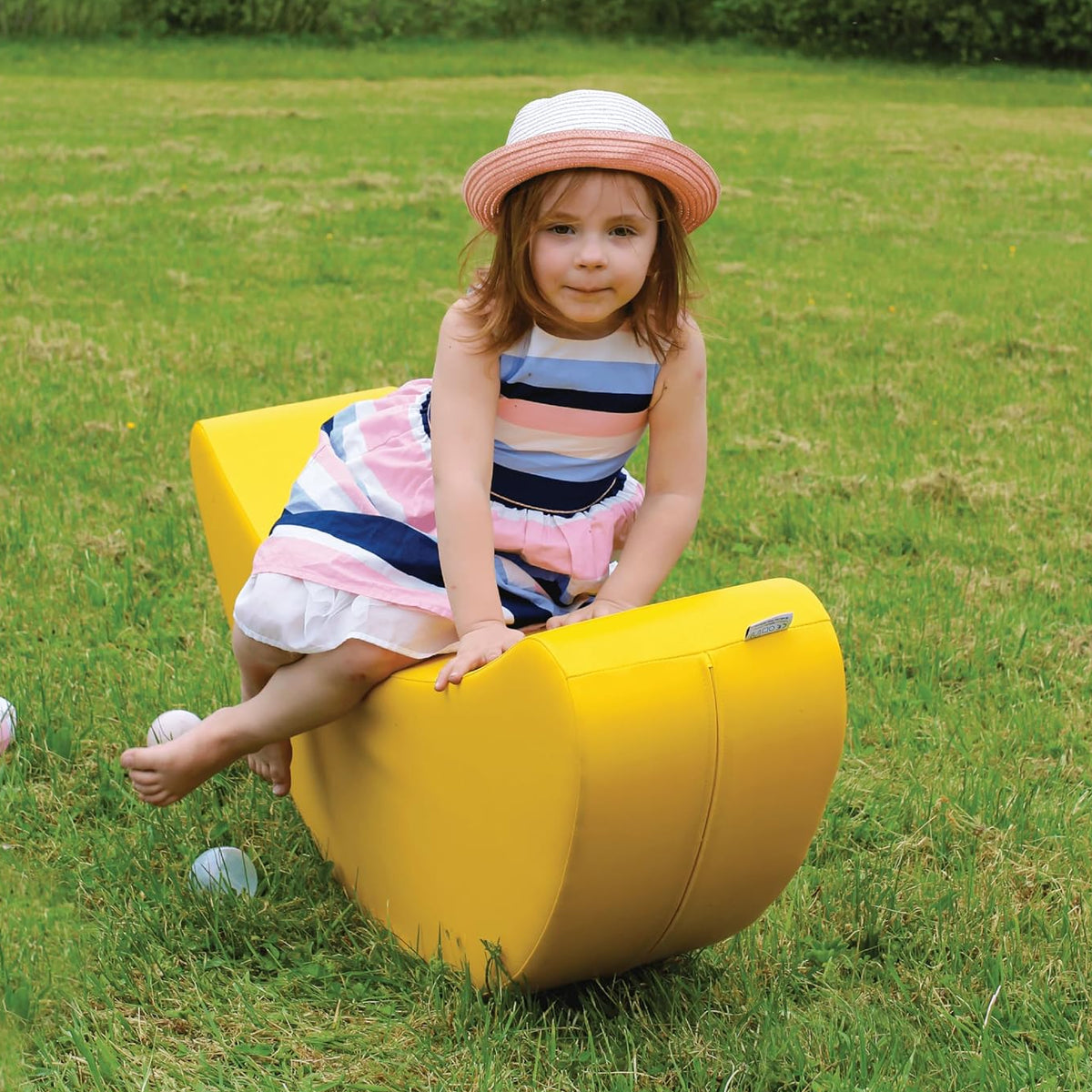 Softplay Schaukeltier Banana für Kinder Gelb | IGLU