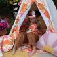 Kinder Spielzelt (Tipi-Zelt) Picknick mit Blumen | Moi Mili