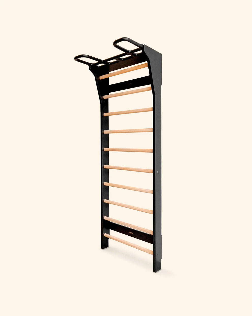 FitWood AARNI Montessori Sprossenwand in Schwarz und Birke