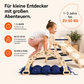 Apollo 4in1 Kletterset aus Holz mit Kletterdreieck, Bogen, Rutschbrett und Sternenkissen, inspiriert von Raumfahrt, Montessori Spielzeug für Kinder, verysuperb