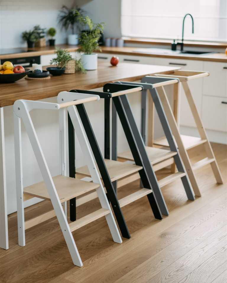 Lernturm faltbar Ultra Slim – Küchenhelfer für Kinder | leg&go