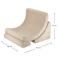 Kindersessel MOON aus Premium Teddystoff | Wigiwama