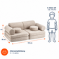 Spielsofa SETTEE aus Premium Teddystoff | Wigiwama