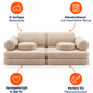 Spielsofa SETTEE aus Premium Teddystoff | Wigiwama