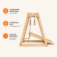 Montessori 6in1 Indoor Spielplatz – Klettergerüst mit Schaukel & Rutsche | Goodevas
