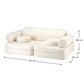 Spielsofa SETTEE aus Premium Teddystoff | Wigiwama